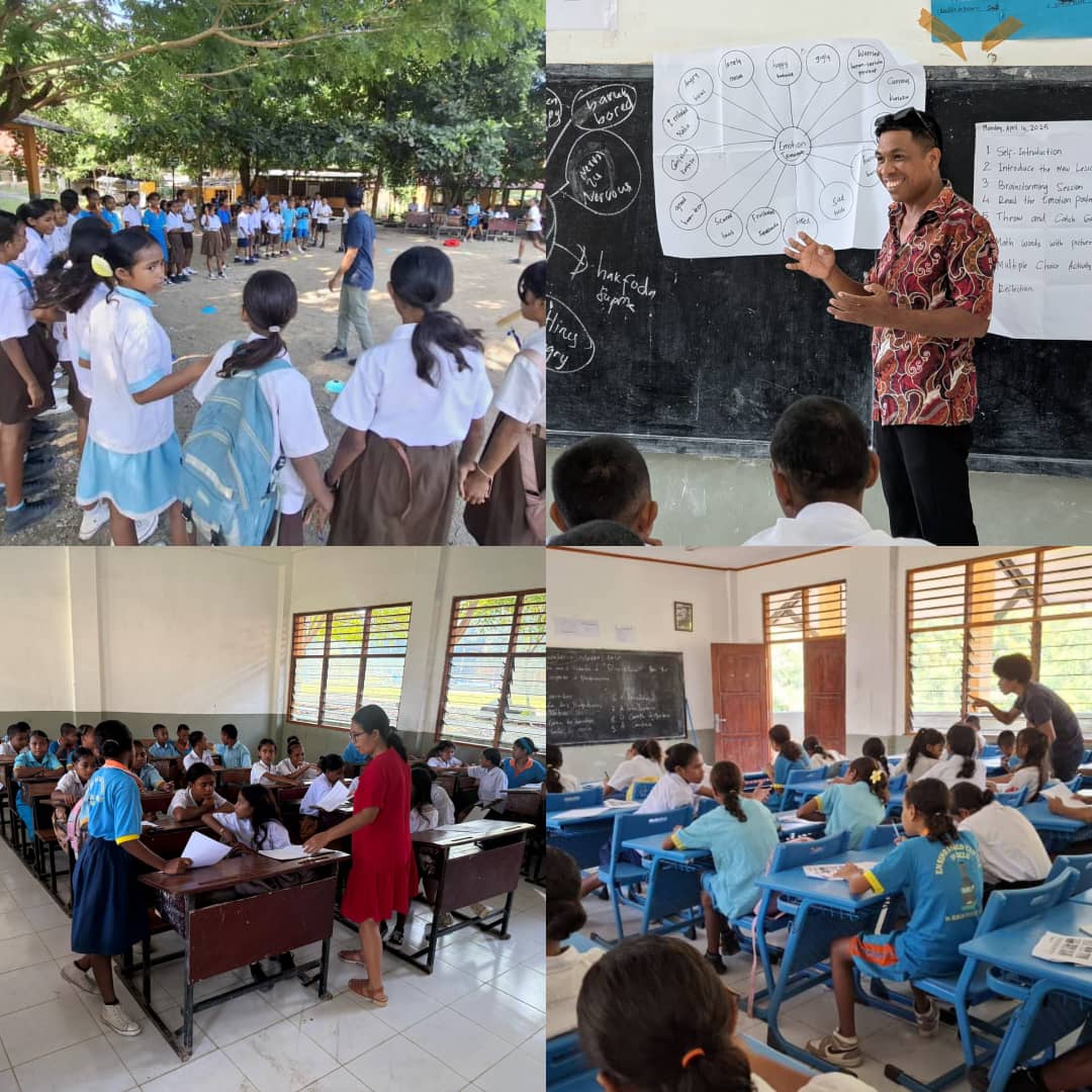 Equipa de Revisão Curricular do 3.º Ciclo Visita Escola EBC Sérgio Vieira de Melo em Becora, Díli